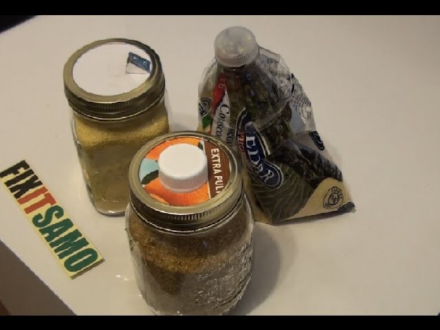DIY how to store  herbs and other grains  in a jar