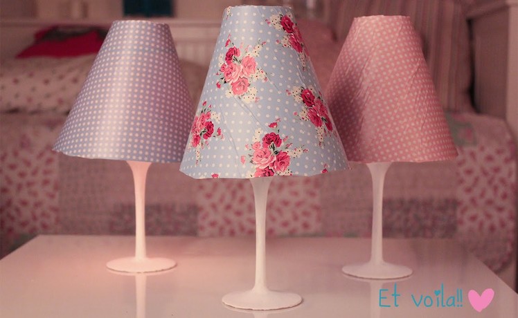 DIY lampshade! Easy room decor ♡ ♡