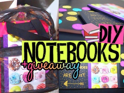 DIY Notebook Covers for Back to School! Easy & Affordable Ideas! +GIVEAWAY & MEETUP