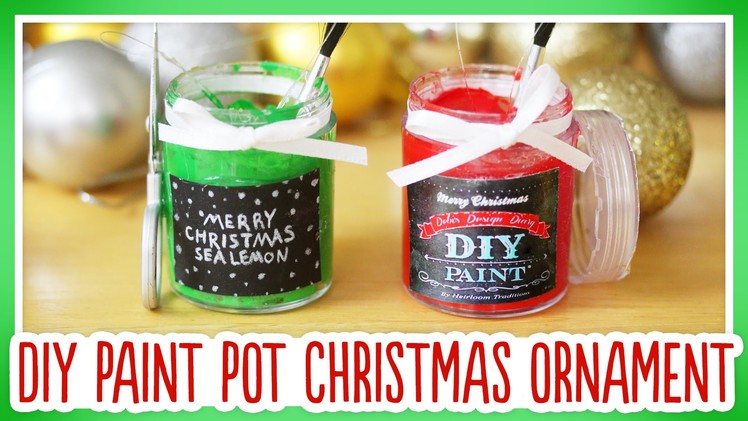 DIY Paint Pot Christmas Ornament: Ornament Exchange