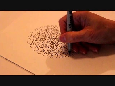 Drawing a Mandala Freehand by Ann-Marie Cheung