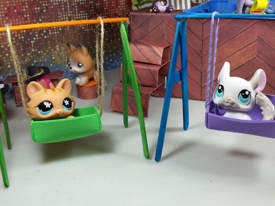 Easy DIY Custom LPS Doll Accessories: How to Make a Tiny Swing set