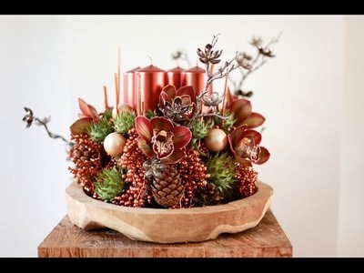 Floral Christmas Decoration How to Make How To Design Candle Centerpieces