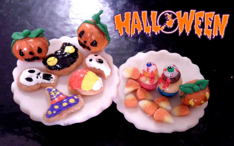 Halloween Miniature Food Tutorial | Halloween Comida para Muñecas