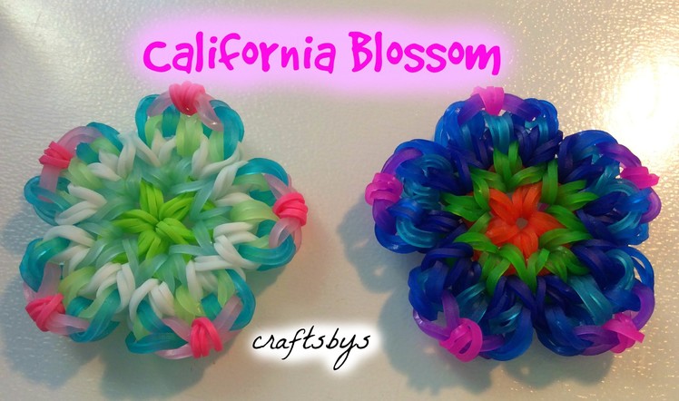 HOOK ONLY California Blossom Charm Rainbow Loom