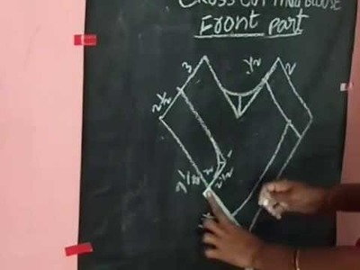 How to Cross Cutting Blouse For Beginers Telugu