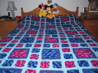 How to make a crochet afghan.blanket