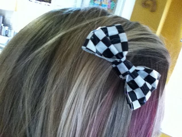 How to Make a Small Duct Tape Barrette Hair Bow