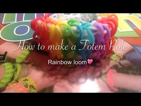 How to make a Totem Pole on the Rainbow loom|Laura DD|
