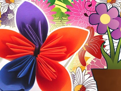 How to make an Origami Flower | Easy DIY Paper Crafts | Japanese Kusudama Flower