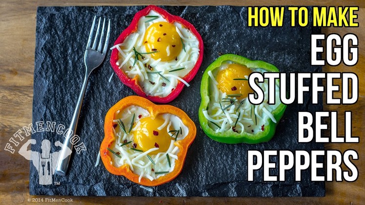 How to Make Awesome Egg-Stuffed Bell Peppers. Como Preparar Pimiento Relleno de Huevo