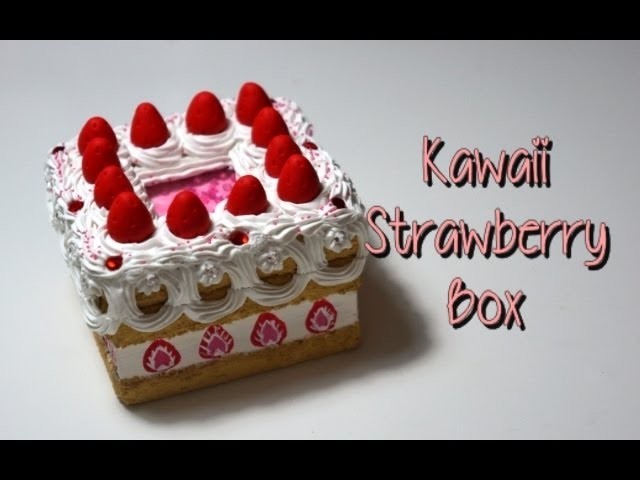 Kawaii Strawberry Cake Box