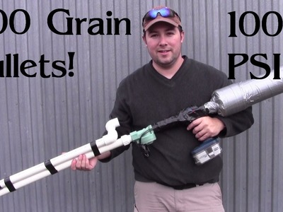 Launching Lead - PVC Air Gun - Part 4 - with Hornady Muzzleloader Bullets!
