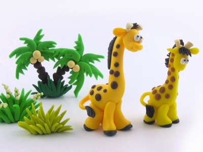 LET'S CLAY! Giraffe tutorial - żyrafa z modeliny