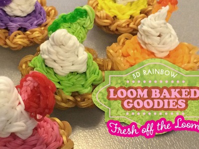 Loom Pie Tarts: 3D Rainbow Loom Baked Goodies