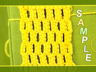 Macrame ABC - pattern sample #2