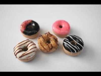 Miniature Doughnut Tutorial, PInk and Brown Doughnut Collection