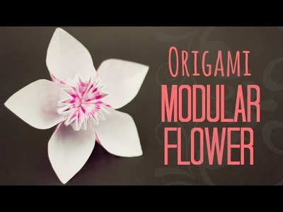Modular flower origami instructions