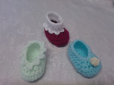 My Easy Crochet Petite Baby Sock in Slipper 3 in 1 (3 inch sole)