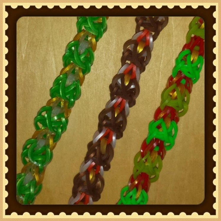 New "Christmas Candle" Hook Only Bracelet.How To Tutorial