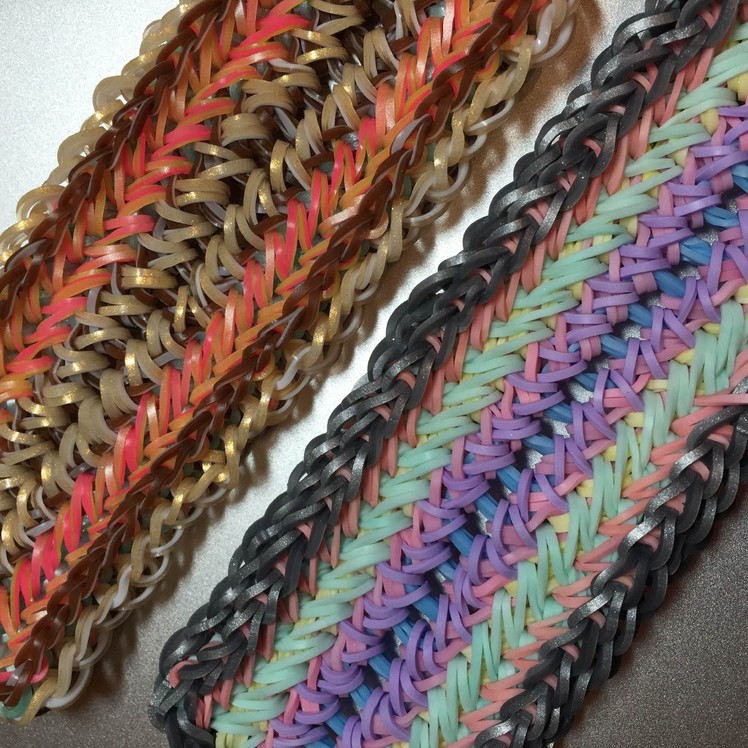 NEW Entwined Crossings Rainbow Loom Bracelet  Design