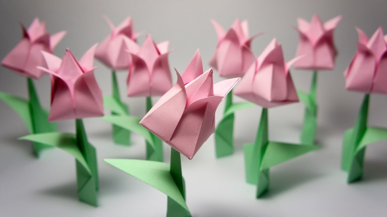 easy origami flower open