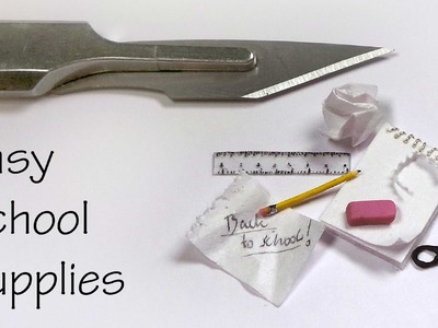 Quick.Easy Miniature School Supplies - Polymer Clay. Mixed Media