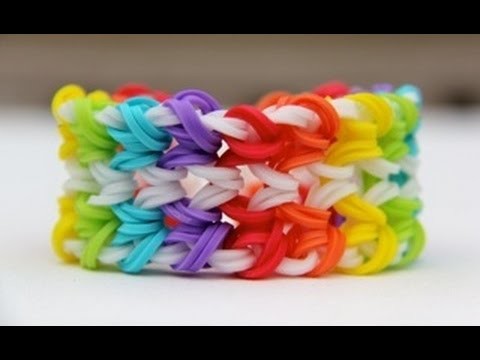 Rainbow Loom - Double Miami Bracelet (Original Design) - English Tutorial - Loom bands