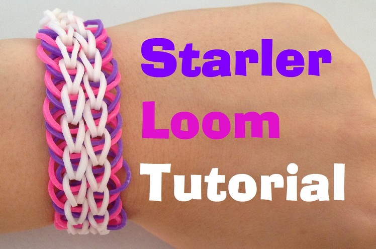 STARLER (Original Design) Rainbow Loom bracelet Tutorial l JasmineStarler