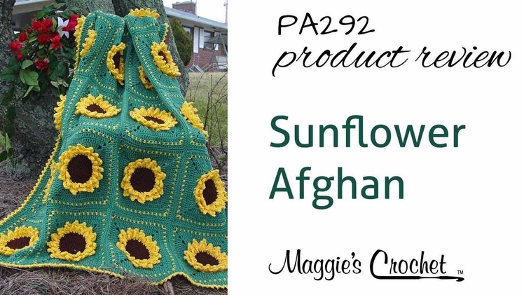 Sunflower Afghan Crochet Pattern PA292