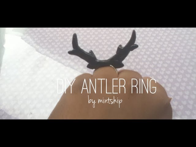 Tutorial - Deer Antler Ring [Polymer Clay]