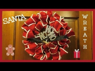 Vlogmas DIY: Velvet Santa Christmas Wreath!