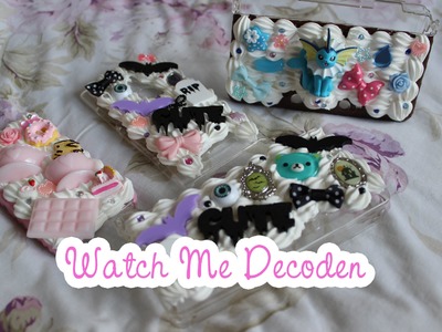 Watch Me Decoden - 4 Cases, Creepy Cute, Teatime, Vaporeon