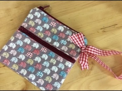 Zippered wristlet sewing tutorial by Debbie Shore