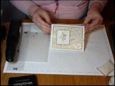 Adding Glitter with an Embossing Folder
