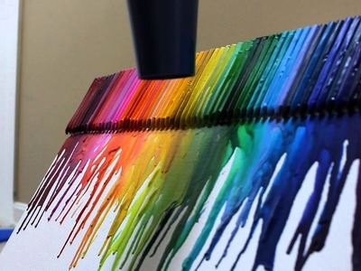 Awesome Crayon Melt on Canvas