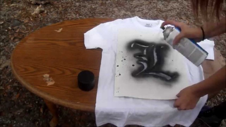 Bleaching And Spray Painting Shirts