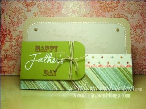 Card Tutorial - Happy Father's Day