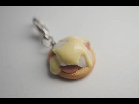 Charm Size Eggs Benedict Tutorial, Miniature Food Tutorial