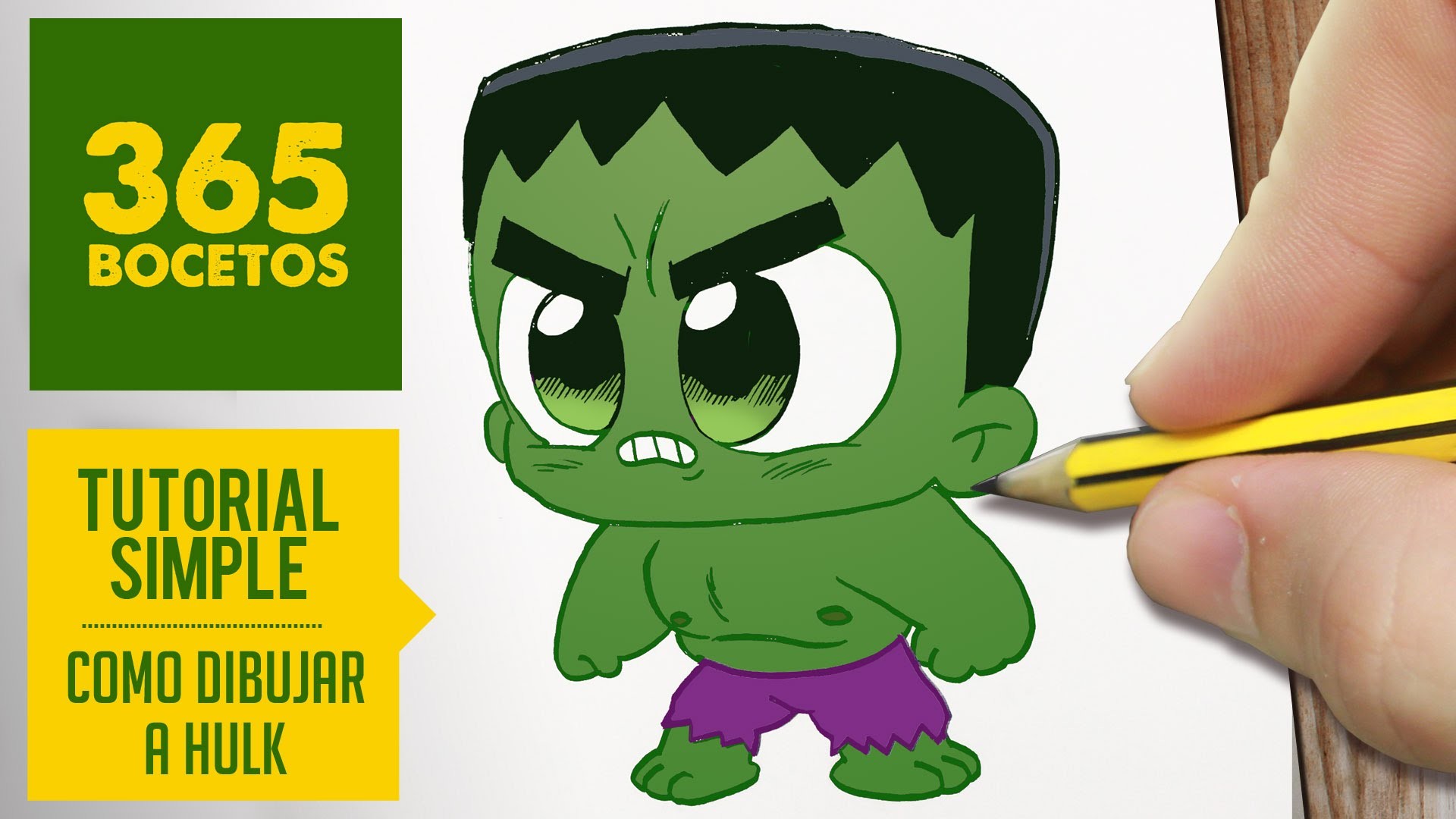 COMO DIBUJAR HULK KAWAII PASO A PASO   Kawaii Facil   How To Draw Hulk