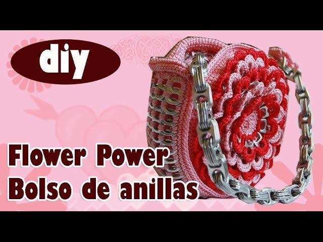 Cómo hacer una bolsa con anillas: "Flower Power" parte 2