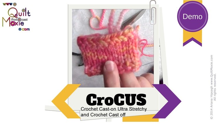CroCUS - Crochet Cast on Ultra Stretchy and Crochet Cast off Demo