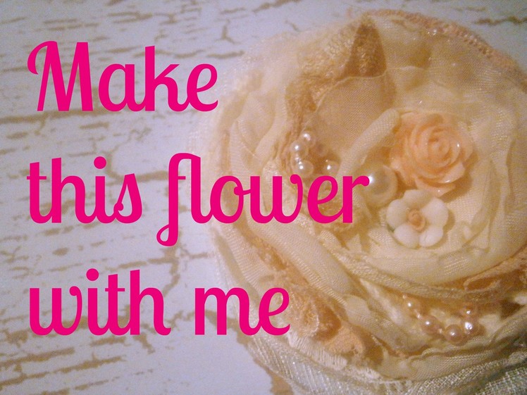 D.I.Y Make this beautiful flower with me :)