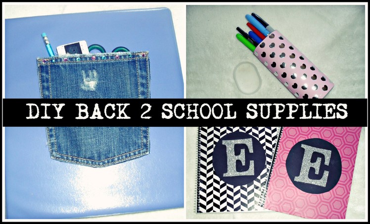 DIY Back 2 School Supplies!