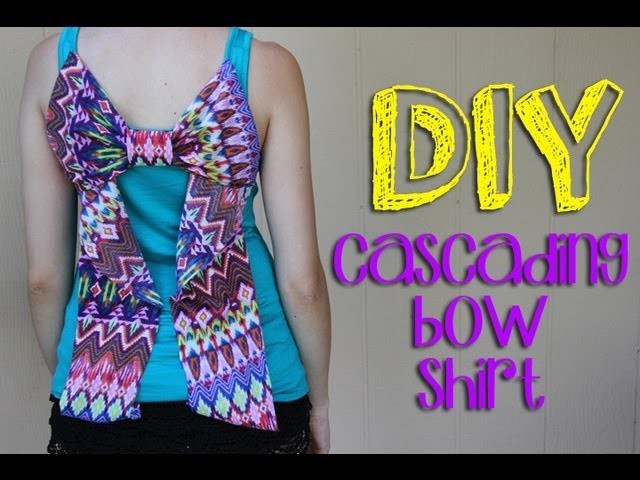 DIY Cascading Bow Shirt || Lucykiins
