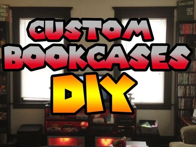 DIY | Custom Wooden Bookcases to hold video games, DVD, VHS tapes and more