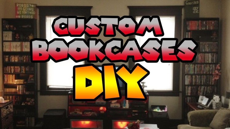 DIY | Custom Wooden Bookcases to hold video games, DVD, VHS tapes and more