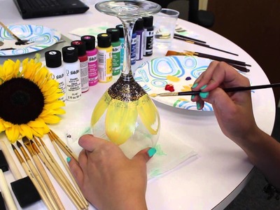DIY: How to Paint Flowers on Wine Glasses