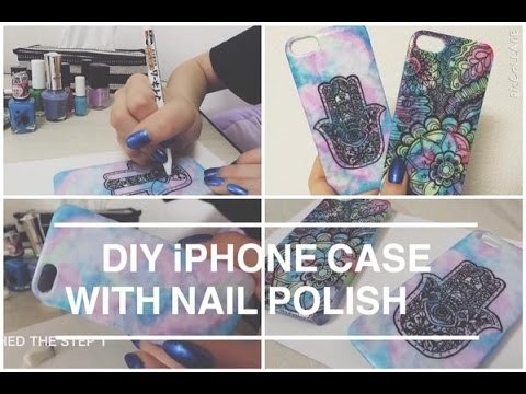 DIY iPhone case with nail polish