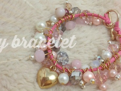 DIY : pink spring bracelet